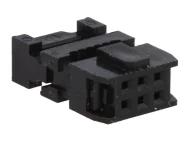 DS1016-06MA2BB вилка, IDC, 6 контактов, шаг 2,54мм, шаг шлейфа 1,27мм
