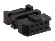 DS1016-08MA2BB вилка, IDC, 8 контактов, шаг 2,54мм, шаг шлейфа 1,27мм