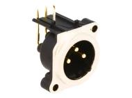 NC3MBH гнездо, XLR, 3-контактный, угловой 90°, 6А