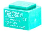 TEZ2/D230/9V трансформатор, залитый, 2ВА, 230В AC, 9В, 222.2мА