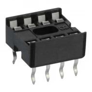 4808-3004-CP гнездо DIP, 8 контактов, 0.3" (7.62мм), 1А