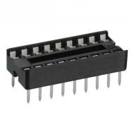 4818-3000-CP гнездо DIP, 18 контактов, 0.3" Row Spacing, 1 А