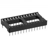 4828-6000-CP гнездо DIP, 28 контактов, шаг 2.54мм, 1А