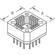 8484-11B1-RK-TP гнездо для микросхем, PLCC, 84 контакта, 1 А