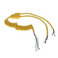 001943F0Y00X2 кабель плоский многожильный, Coil, 3 проводника, 18 AWG, 1.16м