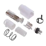 GTPWRDIN4LW соединитель круглый, Plug, Male Pins, 4 позиции, 7.5А, 54В DC