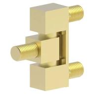 092308180 петля, SIDE MOUNTED HINGE, Brass, 180°