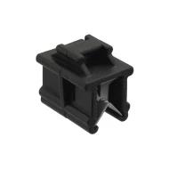 550246 держатель кабельной стяжки, Single Opening, Edge Mount, Nylon 6.6, Black