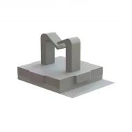 MWSB-1-01A-RT зажим кабельный, CBL CLIP WIRE SADDLE NATURAL ADH, Micro, Polyamide (PA66), Nylon 6/6
