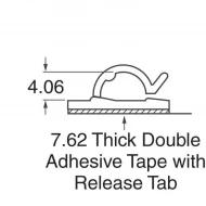 WCK-180-01A-RT зажим, C-Type, Polyamide (PA66), Nylon 6/6, Natural