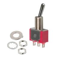 100SP1T1B1M1QEH тумблер, SPDT, On-On, 5А, 120В
