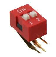 KAS2102ET DIP-переключатель, SPST, 2 позиции, 25мА, 24В