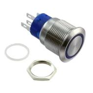 ULV4F2HSS341 переключатель кнопочный, DPDT, 3А, 250В, 3В DC