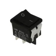 WB242D1121 переключатель рокерный, DPST, 20А, 125В