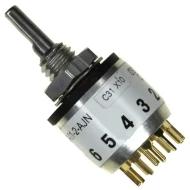 51DP30-01-2-AJN переключатель поворотный, 2-6 позиций, 150мА, 115В, 28В