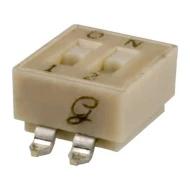 90HBW02PT DIP-переключатель, SPST, 2 позиции, 25мА, 24В