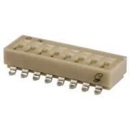 90HBW08PT DIP-переключатель, SPST, 8 позиций, 25мА, 24В