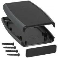1553DBK корпус, BOX ABS BLACK, Hand Held, Split Sides, Plastic, ABS