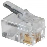 TM3P-44P разъем модульный, Plug, 4p4c (RJ9, RJ10, RJ22), 500 мА, 125В