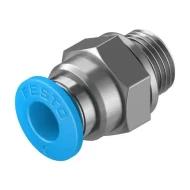 QS-G1/8-6 фитинг, PUSH-IN FITTING, прямой, G1/8, -1 ~ 6 бар
