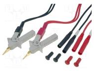 380465 измерительные щупы, Banana to Alligator, Banana Plug, Kelvin Clip