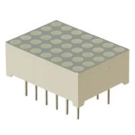 TC07-11SRWA матричный светодиодный дисплей, 5x7, 1.85В, 34мкд, красный