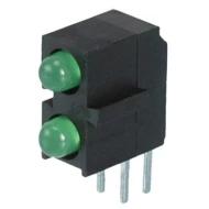 WP934CA/2GD-90 светодиод, 3мм, зеленый, 565нм, 2.2В, 25мА