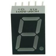 HDSP-5501 индикатор, 7-сегментный, красный, 2.1В, 105мВт