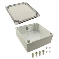 PIP-11767-C корпус, Plastic, Fiberglass/Polyester, Polycarbonate, Gray, Clear Cover/Door, IP67, NEMA 1,2,4,4X,6