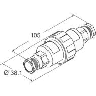 PX0777/CAT6ASTP соединитель, Coupler, Cat6a, экранированный, IP68