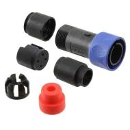 PXP4010/04P/4550 соединитель, Plug Housing, 4 позиции, Crimp and Solder Cup, Bayonet Lock