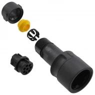 PXP6010/08S/CR/0709 корпус разъема, 8 позиций, Push-Twist, IP66/IP68/IP69K