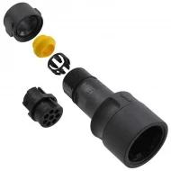 PXP6011/08S/CR/0709 соединитель, Receptacle Housing, 8 позиций, Crimp and Solder Cup, Push-Twist