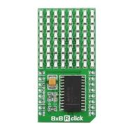 MIKROE-1295 плата дисплея, Opto, LED Matrix, MAX7219, 5В