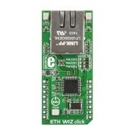 MIKROE-1718 оценочная плата, Interface, Ethernet, W5500