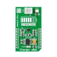 MIKROE-2033 плата расширения, Power Management, Battery Charger, DS2438, MCP73831
