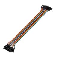 MIKROE-2310 кабель ленточный, 16 жил, гнездо-гнездо, 20см