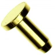 9022-0-00-15-00-00-33-0 клемма, PC Pin, Single End, Nail Head, Brass Alloy, Gold