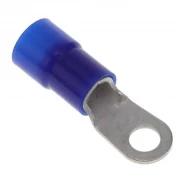 0190670072 клемма кольцевая, 6 AWG, 1/4 Stud, обжимная, изолированная