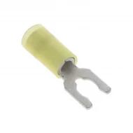 0191150049 клемма-лопатка, 10-12AWG, #10 Stud, желтый, изолированный