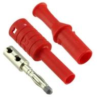 CT2989-2 штепсельный разъем типа "банан", Male, Standard Banana, Solderless, Red