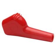 CTM-8681-2 зажим тестовый, Test Clip, Lead, Probe, Insulator, Red