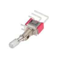 2M1-SP3-T2-B4-M7RE переключатель тумблерный, SPDT, On-Off-On, 0.4ВА, 20В