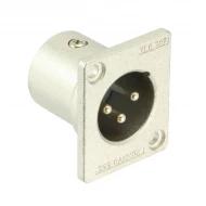 XLR332F77 соединитель, круглый, 3 контакта, 133В, никель
