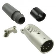 XLR512C соединитель, Plug, Male Pins, 5 позиций, XLR, 133В