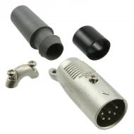 XLR612C соединитель, CONN PLUG MALE XLR 6P SOLDER, 6 позиций, 133В