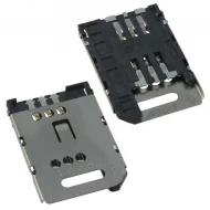0473882001 разъем для SIM-карты, 6 позиций, Hinged Lid, Gold