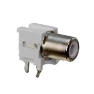 KLPX-0848A-2-W разъем цилиндрический, Phono (RCA) Jack, гнездо, моно, 2 контакта
