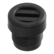1200770021 соединитель, CONN COVER M12 BLACK, M12, Polypropylene (PP), Black