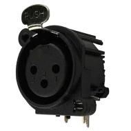 IO-XLR3-F-EH разъем круглый, XLR, 3 позиции, 6А, 50В AC